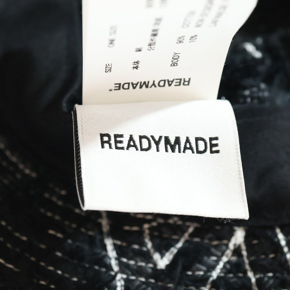 READY MADE(レディメイド) TWEED BUCKET HAT/BLK ツイード バケットハット 帽子 ブラック RE-TW-BK-00-00-292