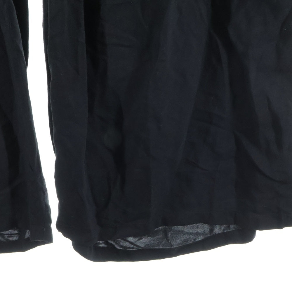 Yohji Yamamoto(ヨウジヤマモト) 22AW デニムコンビネーションデザイン レーヨンキュプラサルエル サスペンダーパンツ ブラック FE-P04-827