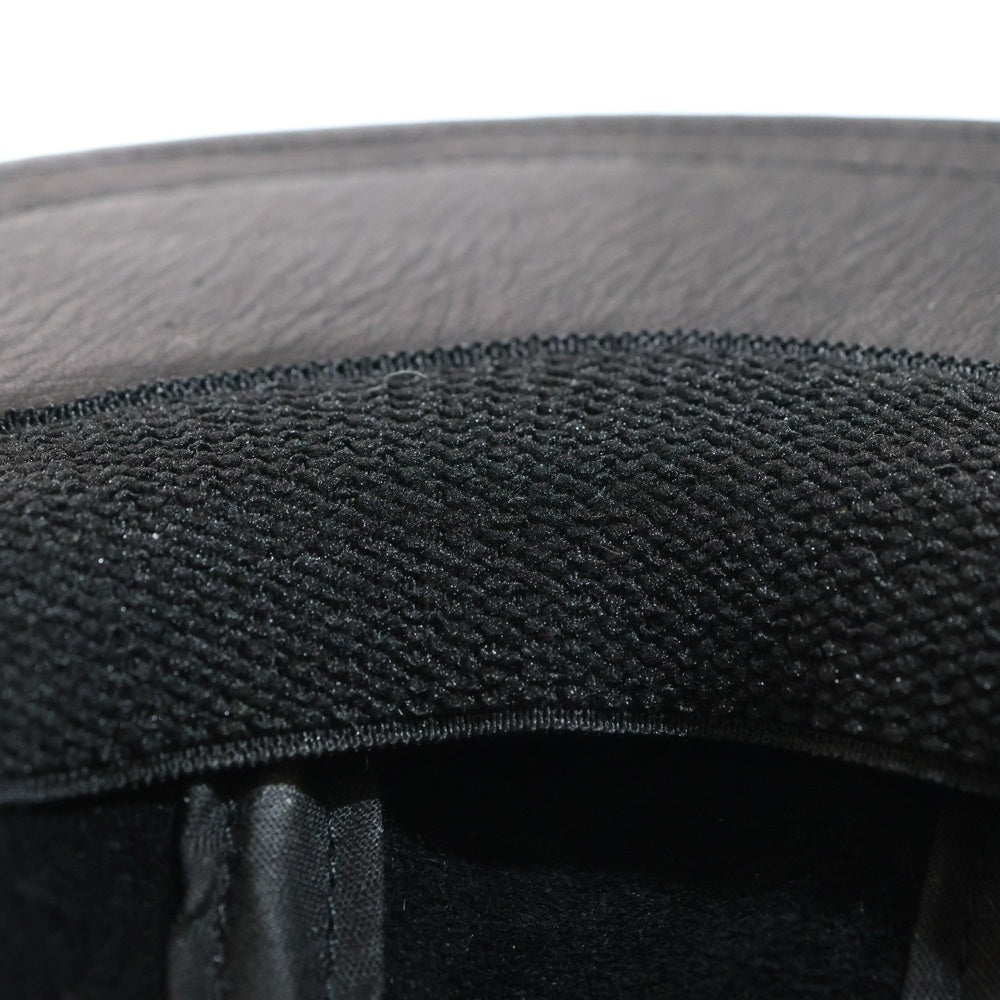 NEW YORK HAT(ニューヨークハット) レザー ハンチングキャップ 帽子 ブラック