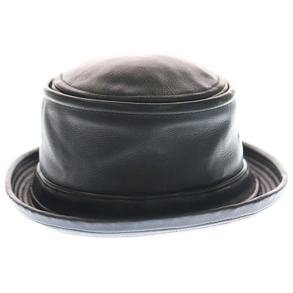 NEW YORK HAT(ニューヨークハット) レザー バケットハット 帽子 ブラック