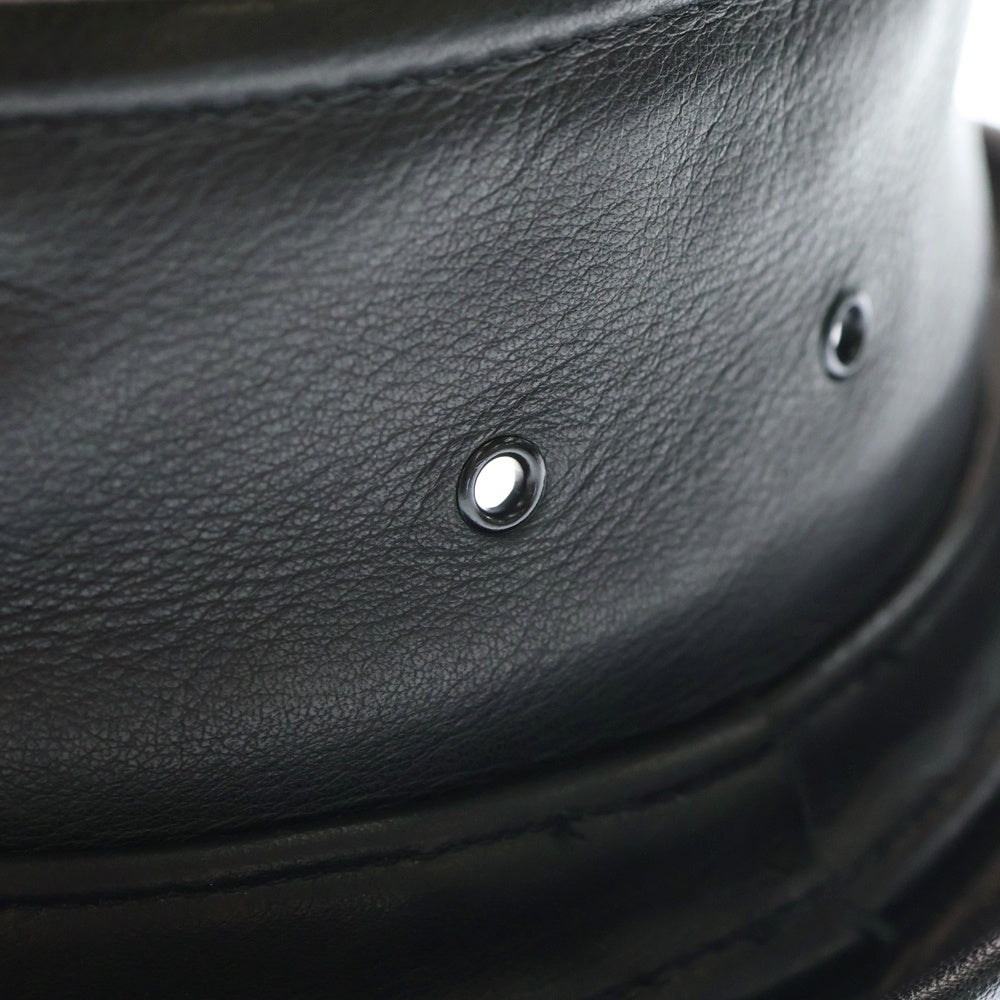 NEW YORK HAT(ニューヨークハット) レザー バケットハット 帽子 ブラック