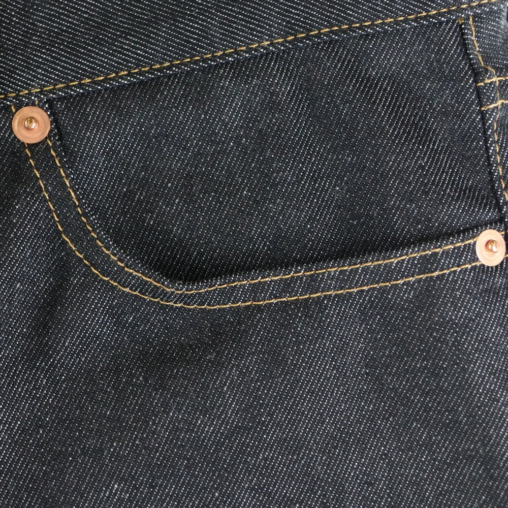 COMME des GARCONS HOMME(コムデギャルソンオム) AD2003 オレンジステッチ ジップフライ ストレート デニムパンツ インディゴ HL-P020