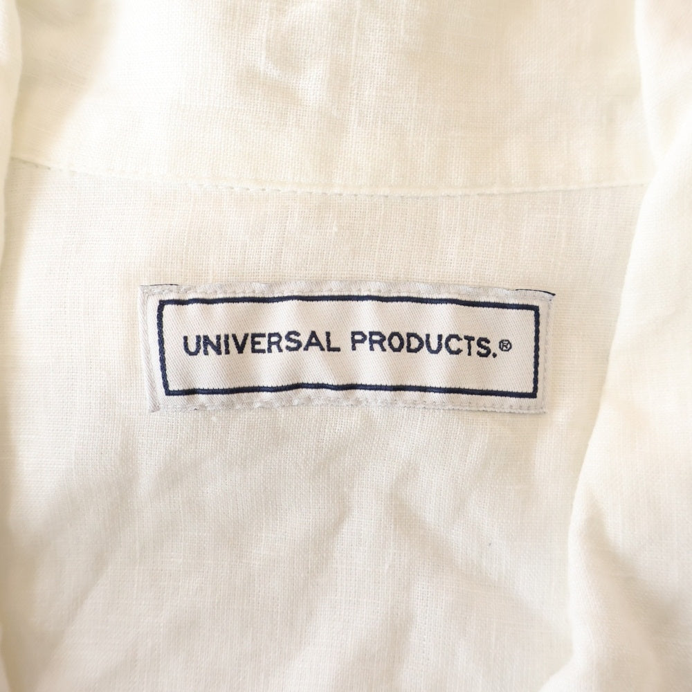 UNIVERSAL PRODUCTS(ユニバーサルプロダクツ) リネン 長袖シャツ ホワイト 161-60406A