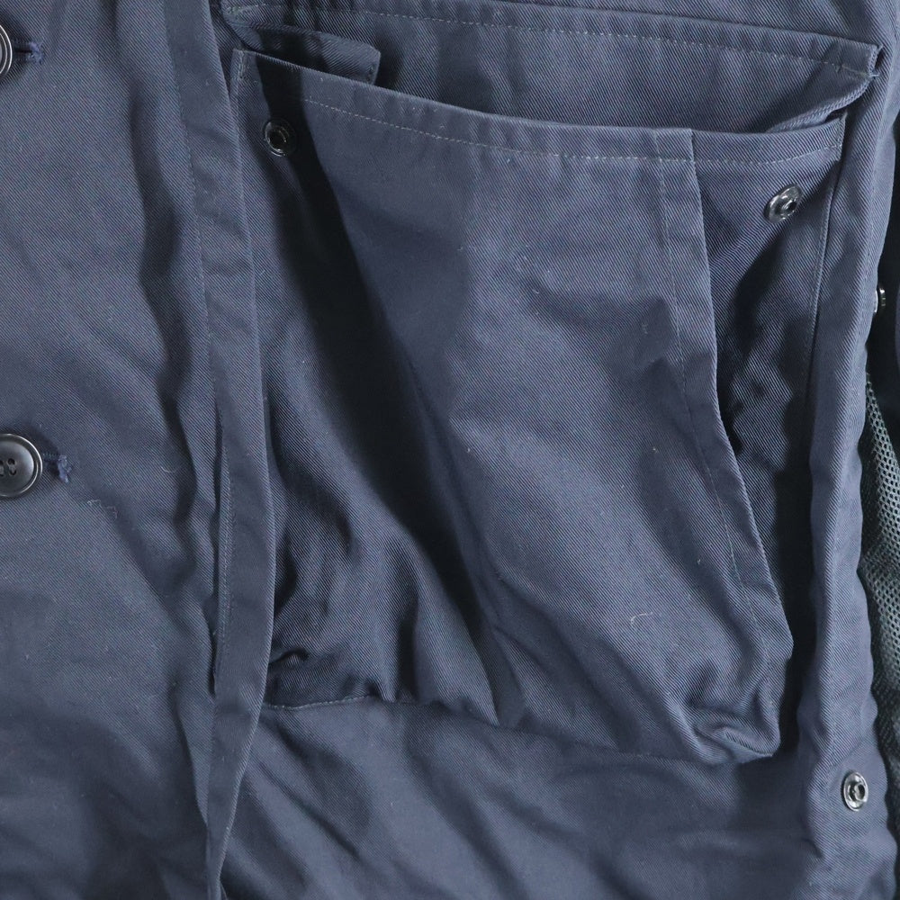 F/CE.(エフシー イー) ナイロン マルチポケット ロングコート ブラック F1801FCMC00008