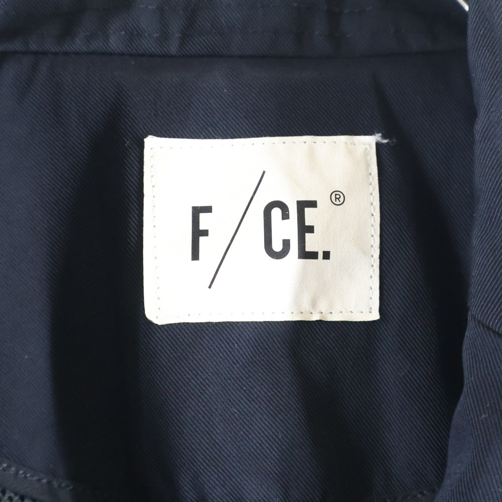 F/CE.(エフシー イー) ナイロン マルチポケット ロングコート ブラック F1801FCMC00008