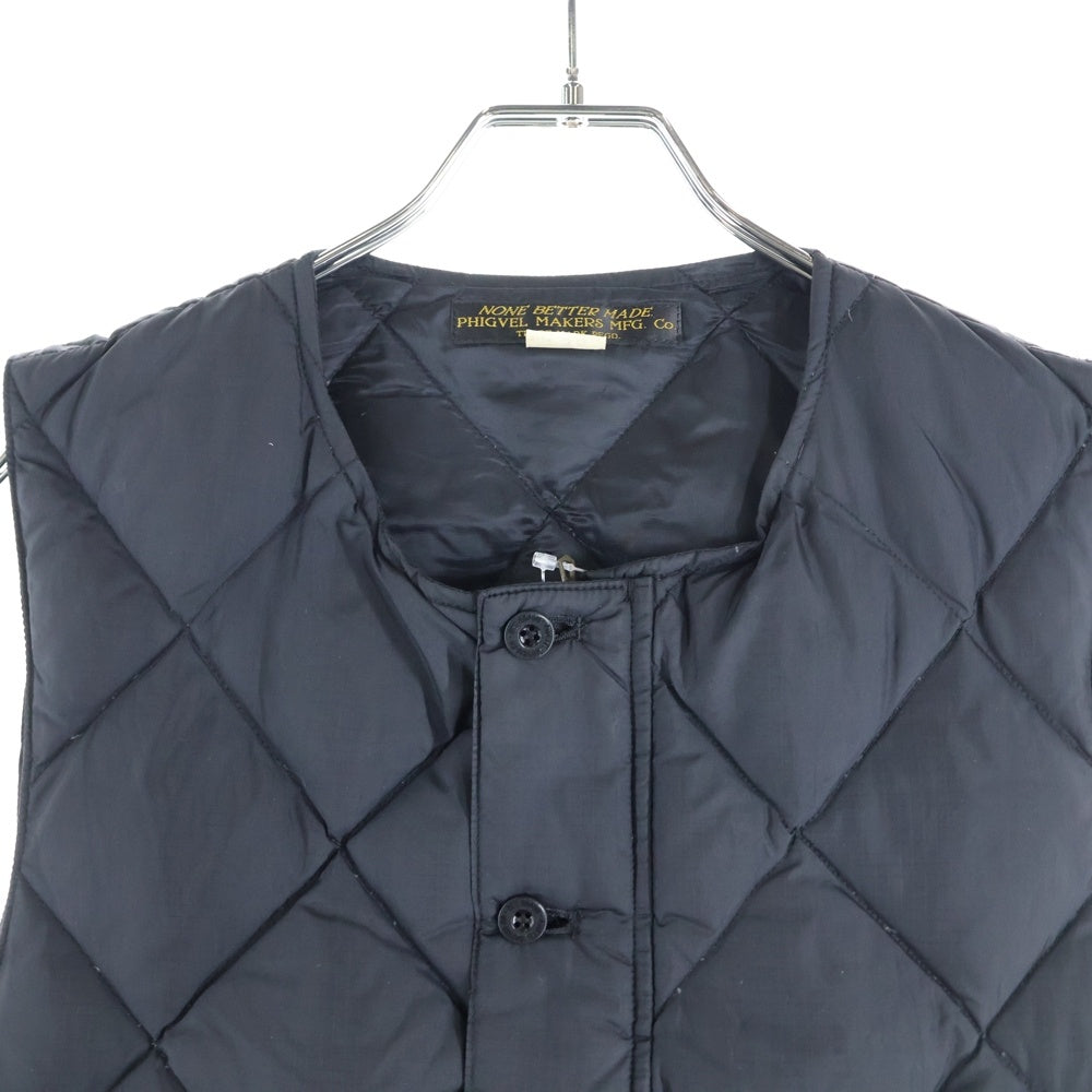 PHIGVEL MAKERS&CO(フィグベルメーカーズアンドコー) NONE BETTER MADE キルティング ダウンベスト ブラック
