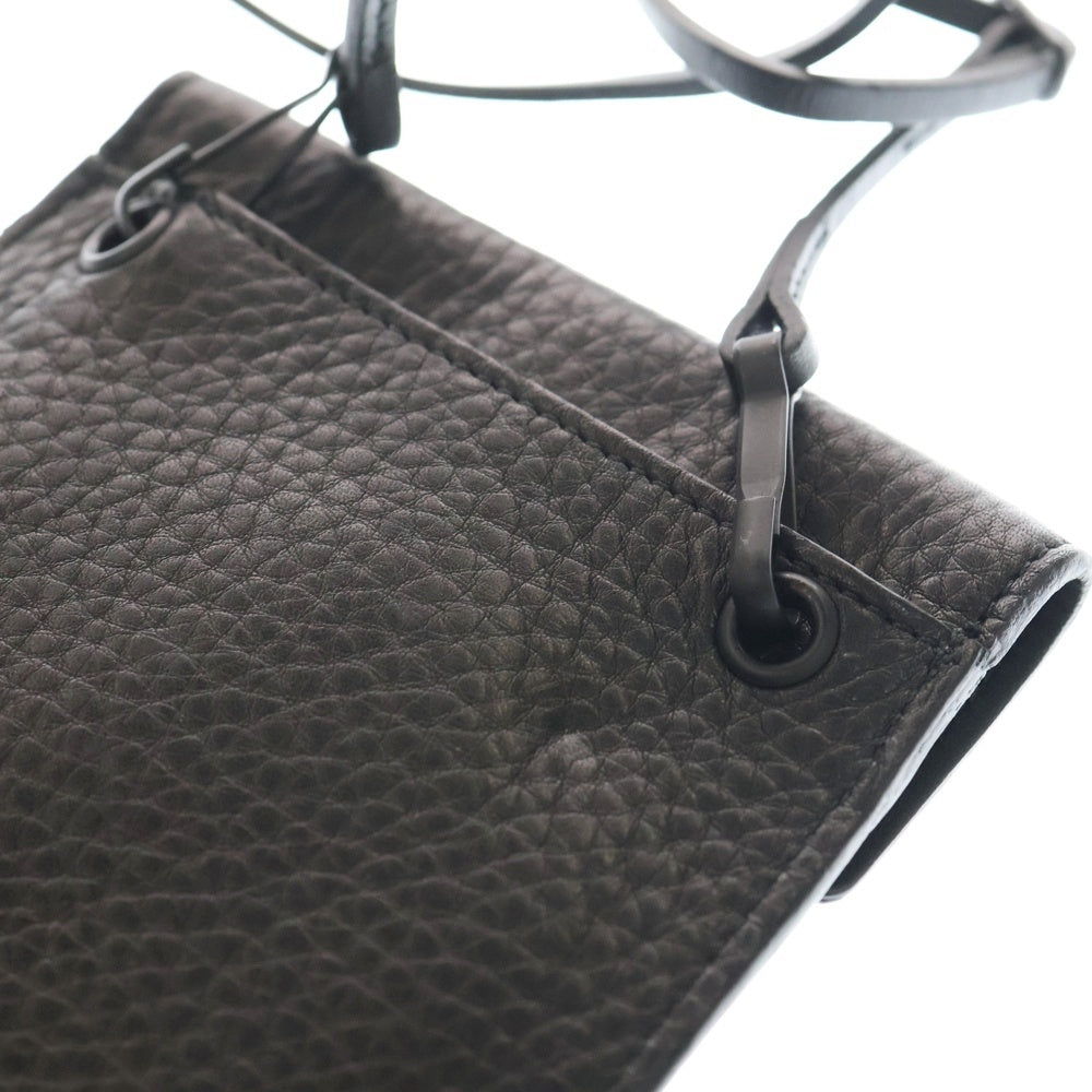 NO BRAND(ノーブランド) TOMOE トモエ レザー ショルダーサコッシュ バッグ ブラック