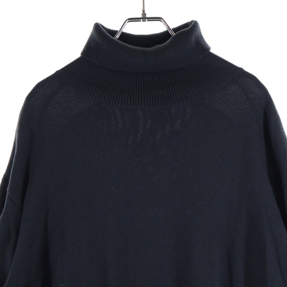 H BEAUTY&YOUTH(エイチ ビューティーアンドユース) ウール タートルネック リブニット セーター グレー