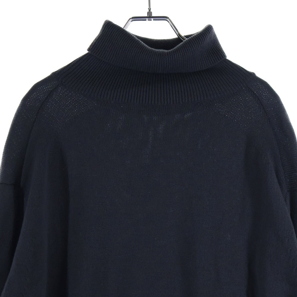 H BEAUTY&YOUTH(エイチ ビューティーアンドユース) ウール タートルネック リブニット セーター グレー