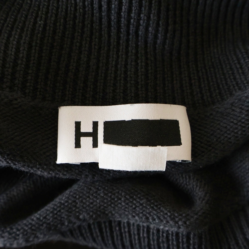 H BEAUTY&YOUTH(エイチ ビューティーアンドユース) ウール タートルネック リブニット セーター グレー