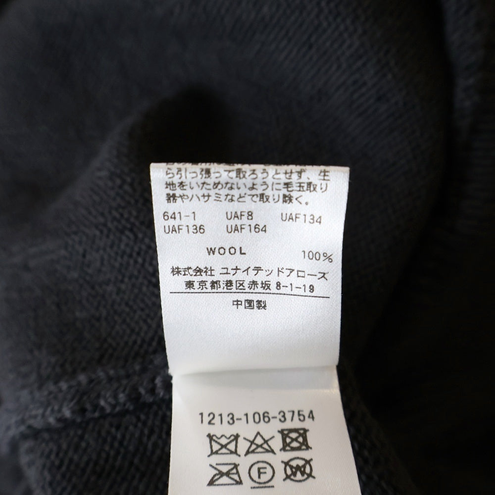 H BEAUTY&YOUTH(エイチ ビューティーアンドユース) ウール タートルネック リブニット セーター グレー