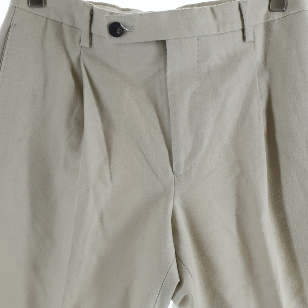 UNITED ARROWS(ユナイテッドアローズ) ウール センタープレス スラックスパンツ アイボリー