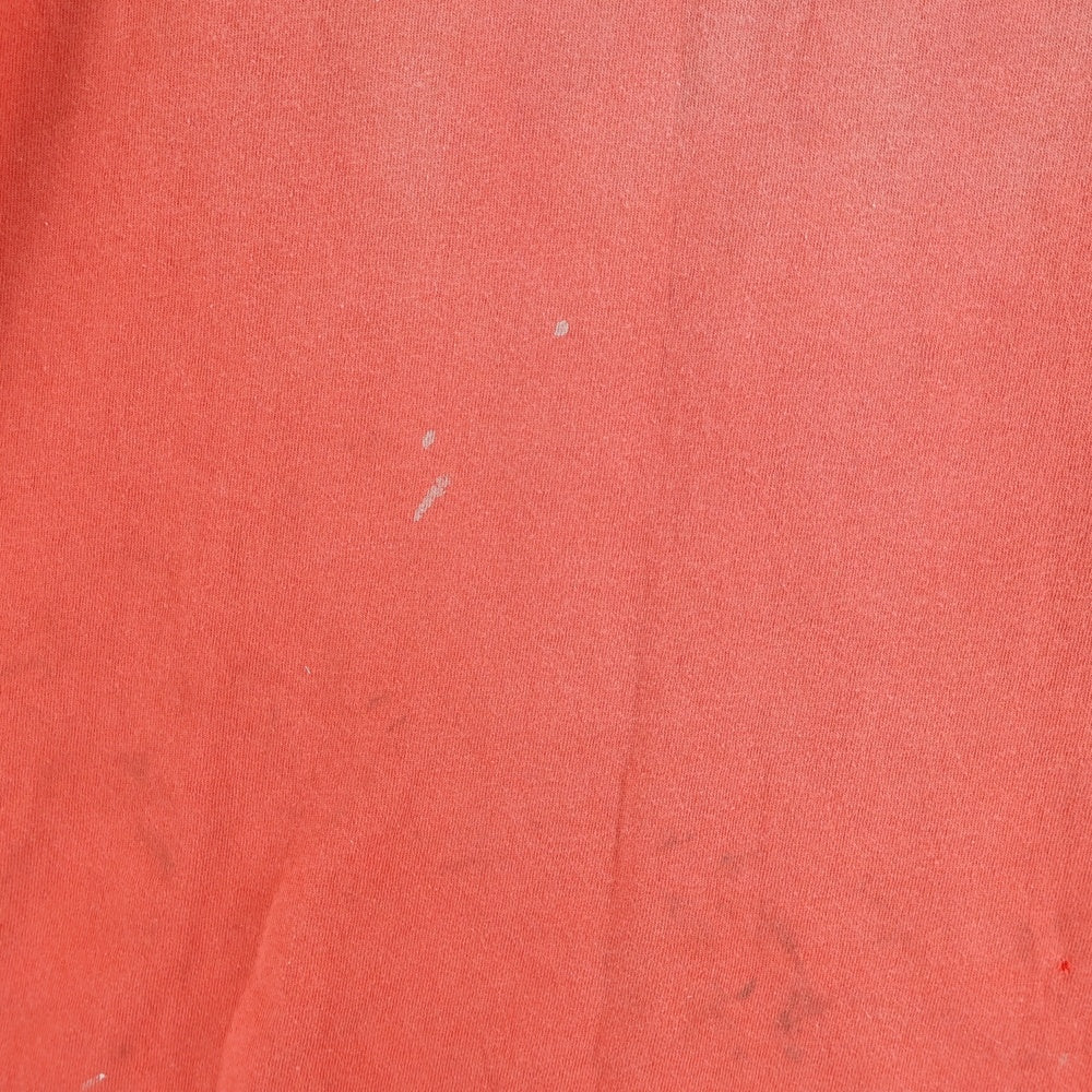 SAINT MICHAEL(セントマイケル) 25SS S/S TEE SAINT/RED ロゴプリント ヴィンテージ加工 Tシャツ 半袖カットソー レッド SM-HR8-0000-027