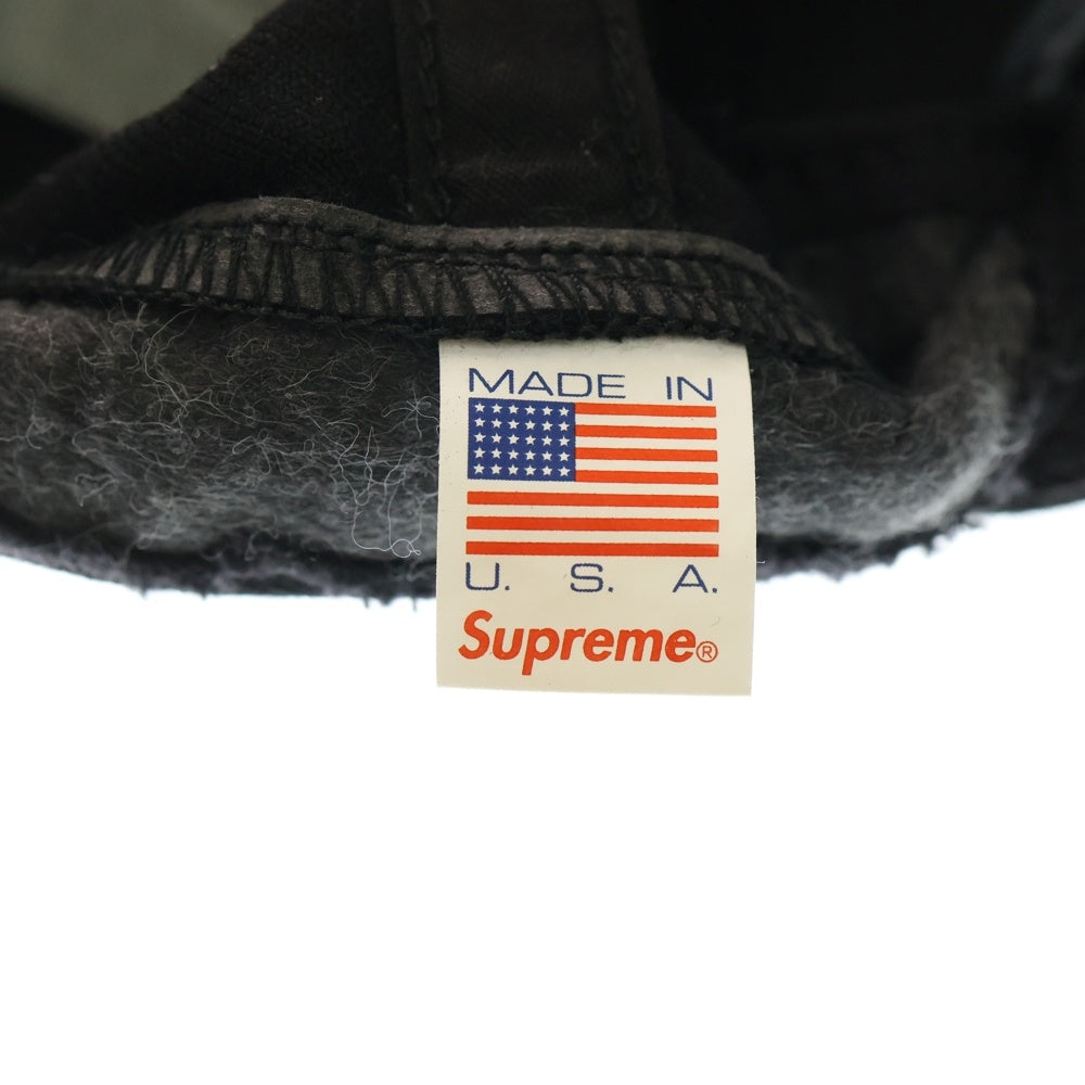 SUPREME(シュプリーム) 18AW Global 6 Panel Cap グローバル ロゴエンブロイダリー キャップ 帽子 ブラック