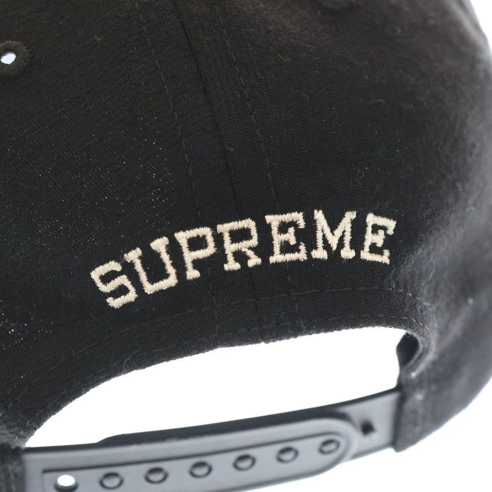 SUPREME(シュプリーム) 18AW Global 6 Panel Cap グローバル ロゴエンブロイダリー キャップ 帽子 ブラック
