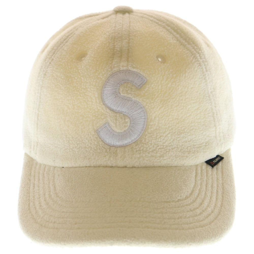 SUPREME(シュプリーム) 18AW Polartec Logo 6 Panel Cap ポーラテック フリース エスロゴ キャップ 帽子 アイボリー