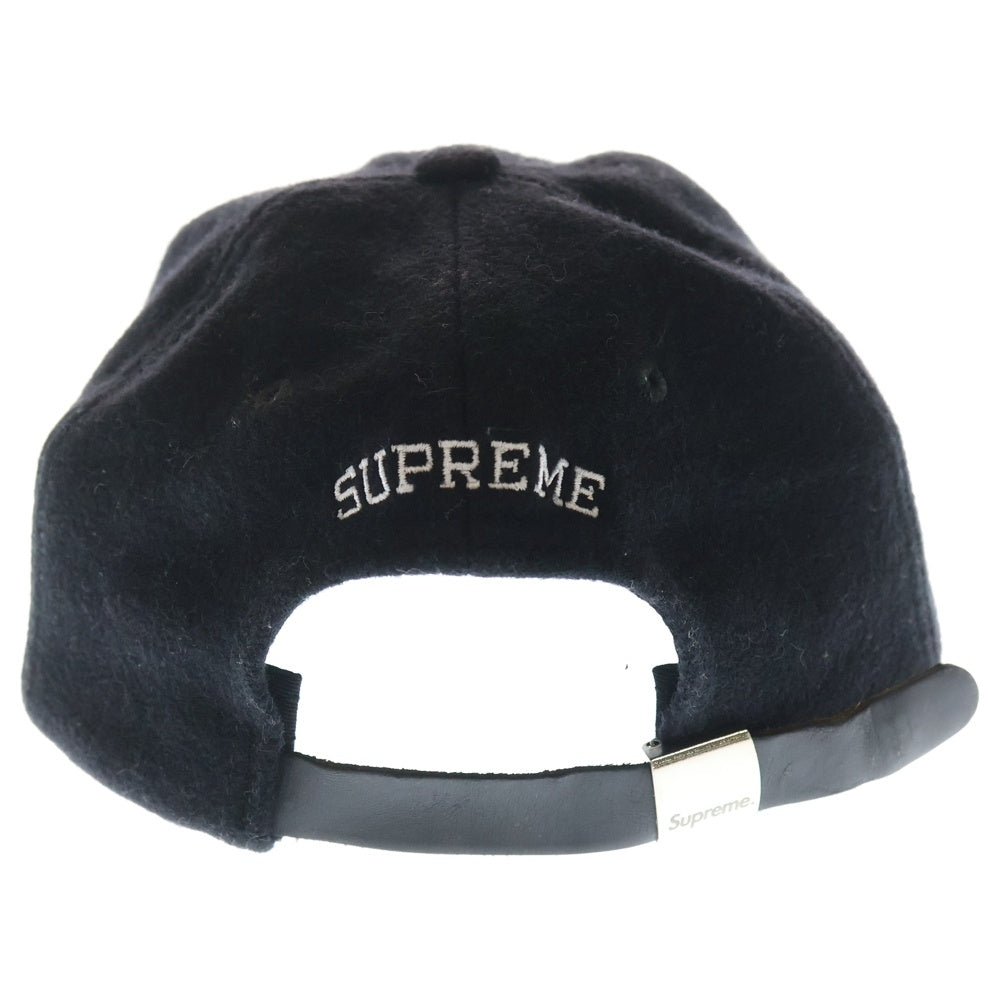 SUPREME(シュプリーム) 22AW Boiled Wool S Logo 6-Panel ボイルドウール エスロゴ キャップ 帽子 ブラック