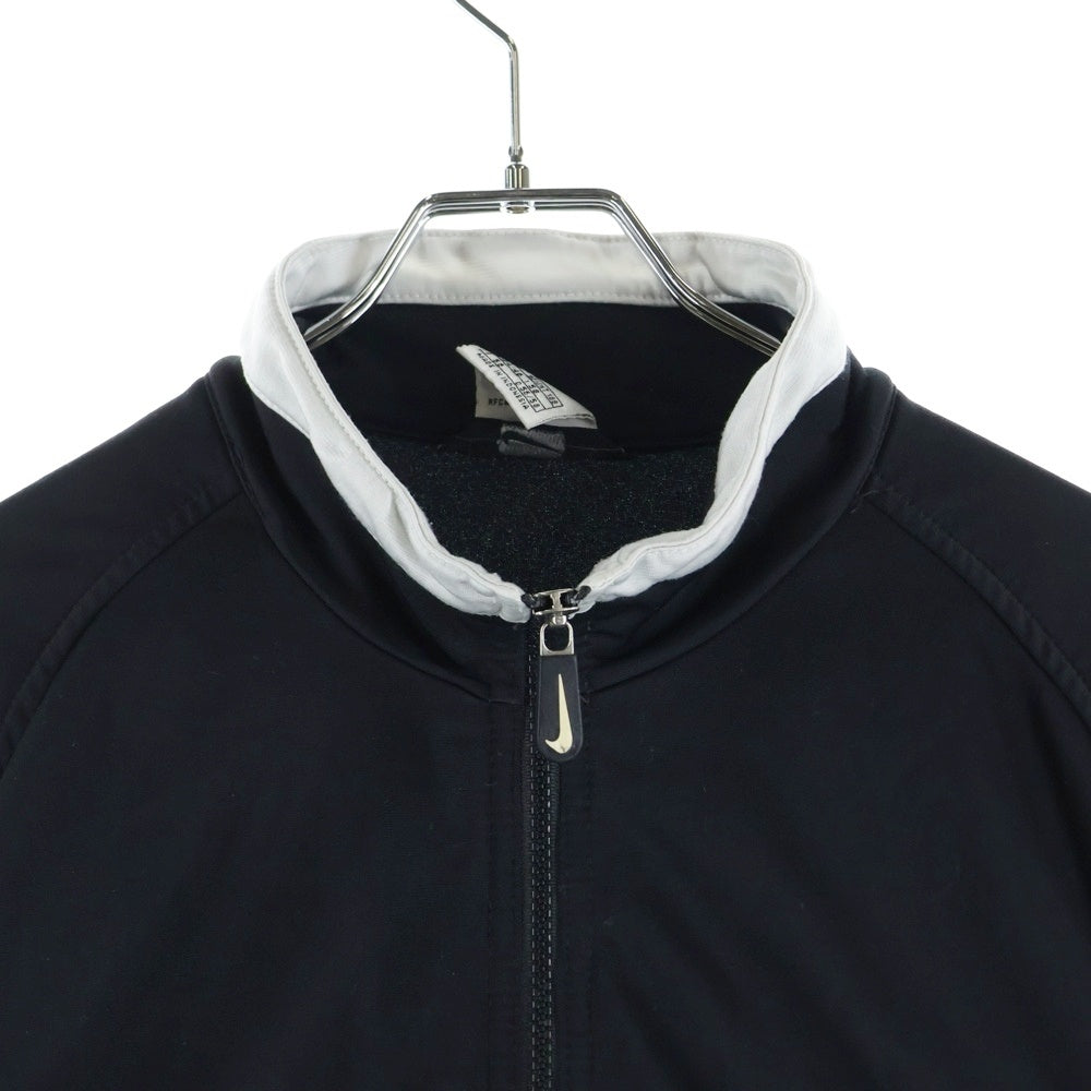 NIKE(ナイキ) 90S VINTAGE TRACK JACKET ヴィンテージ 白タグ アームゴツナイキロゴ ジップアップトラックジャケット ブラック/ホワイト