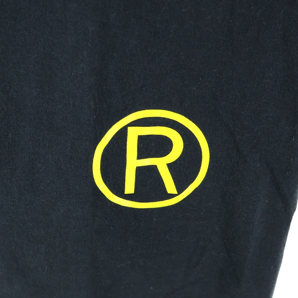 A BATHING APE(アベイシングエイプ) 両面シリコンロゴプリントデザイン クルーネック カットソー 半袖Tシャツ ブラック