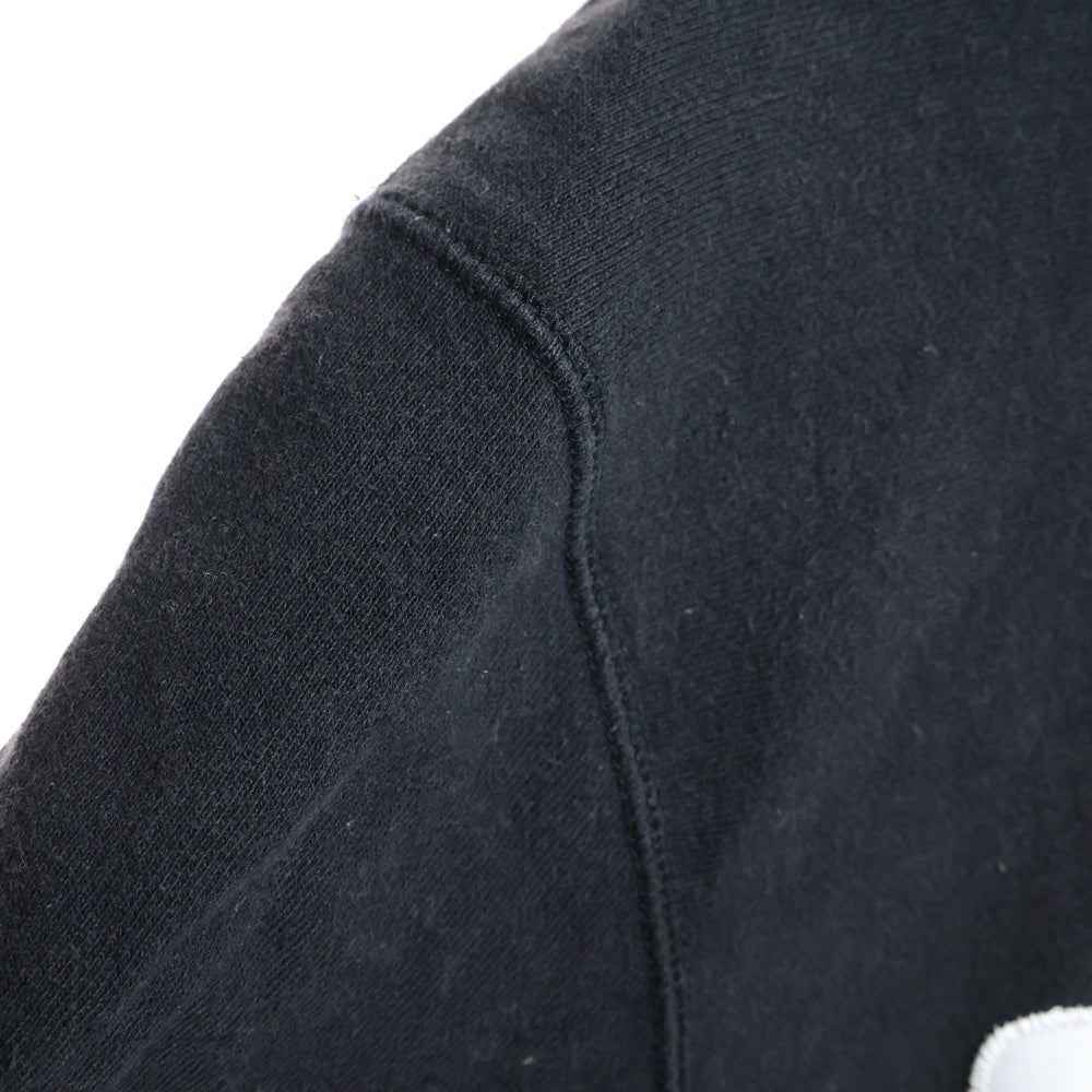 A BATHING APE(アベイシングエイプ) MILO マイロ フロントロゴデザイン ダブルポケット フルジップ フーデッド スウェット パーカー ブラック