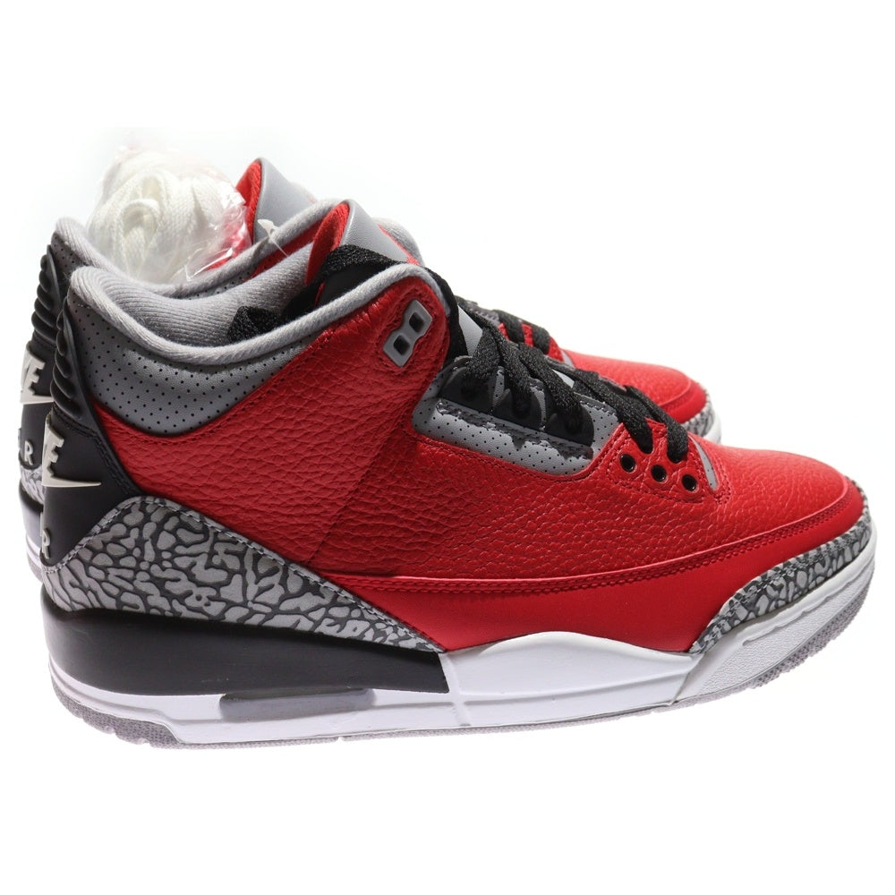 NIKE(ナイキ) AIR JORDAN 3 RETRO SE UNITE FIRE RED エアジョーダン3 レトロ SE ユナイトファイヤーレッド ハイカットスニーカー レッド US9/27cm CK5692-600