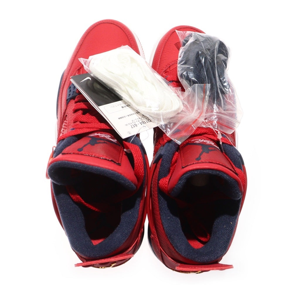 NIKE(ナイキ) AIR JORDAN 4 RETRO SE FIBA エアジョーダン4 レトロ SE フィバ ハイカットスニーカー レッド US9/27cm CL1184-617