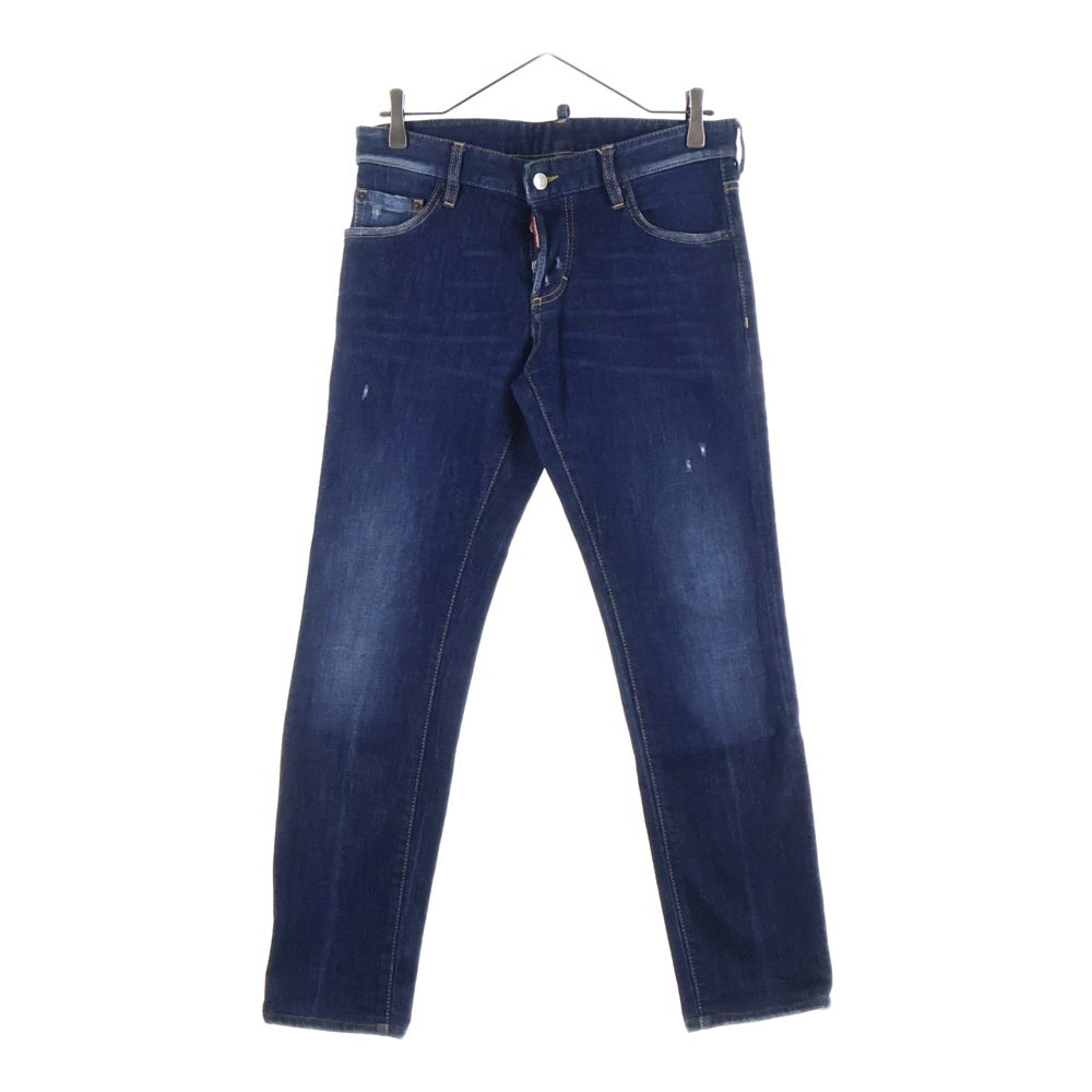 DSQUARED2(ディースクエアード) 16AW ボタンフライ ストレート スキニー スリム デニムパンツ インディゴ S71LB0215