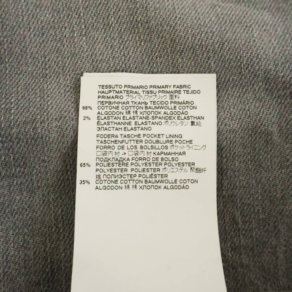 DSQUARED2(ディースクエアード) 20AW ボタンフライ ダメージ ストレート スキニー スリム デニムパンツ グレー S74LB0786