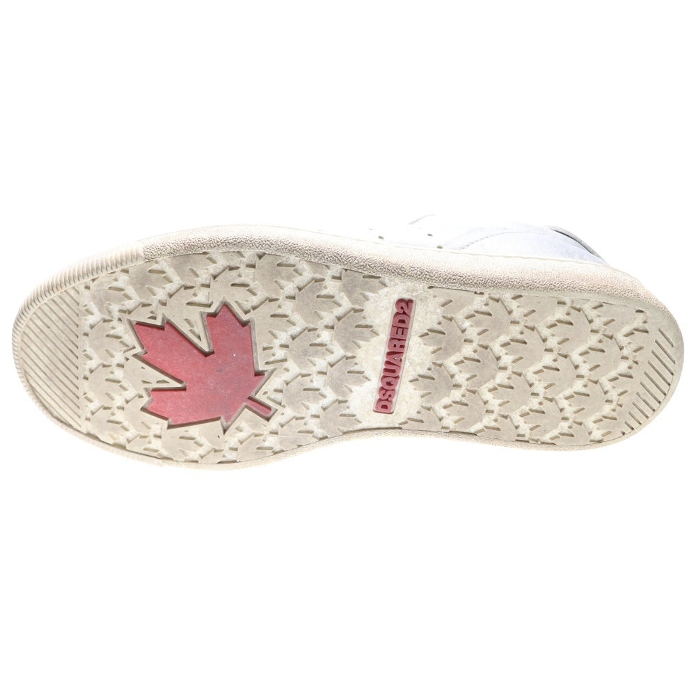 DSQUARED2(ディースクエアード) レースアップ メタリック ローカットスニーカー シルバー