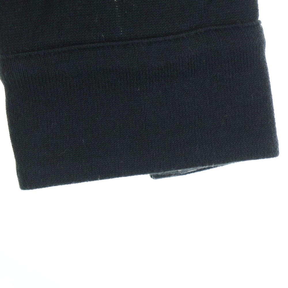 BURBERRY BLACK LABEL(バーバリー ブラックレーベル) 胸エンブロイダリーデザイン 5B ニット カーディガン ブラック D1N62-312-09