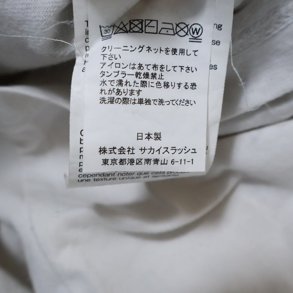 Sacai(サカイ) 21AW × Jean Paul GAULTIER Enfants Terribles Print T-Shirt アンファン テリブル プリント 半袖カットソー Tシャツ ホワイト 21‐0249S