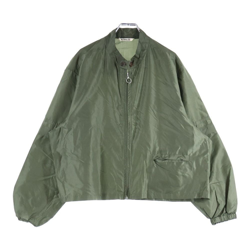AURALEE(オーラリー) 18SS シルク タフタ ショート ブルゾン ジャケット カーキ A8SB04TS