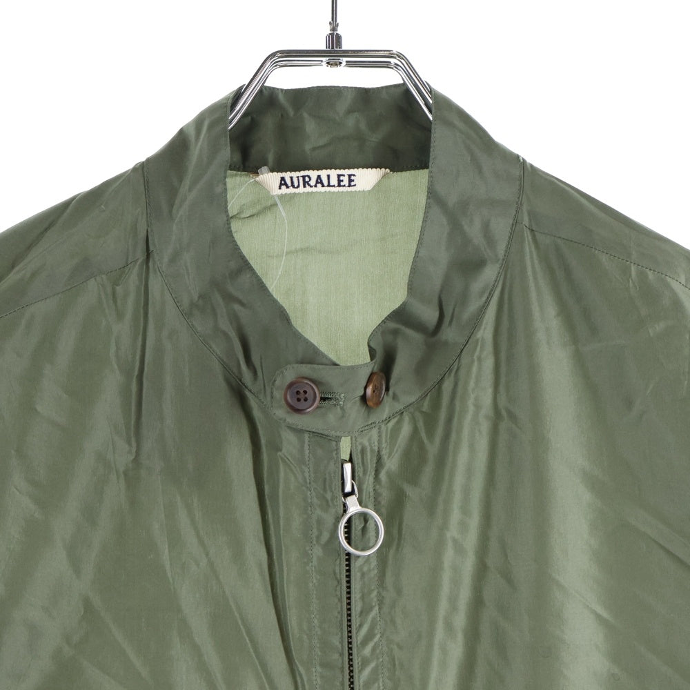 AURALEE(オーラリー) 18SS シルク タフタ ショート ブルゾン ジャケット カーキ A8SB04TS