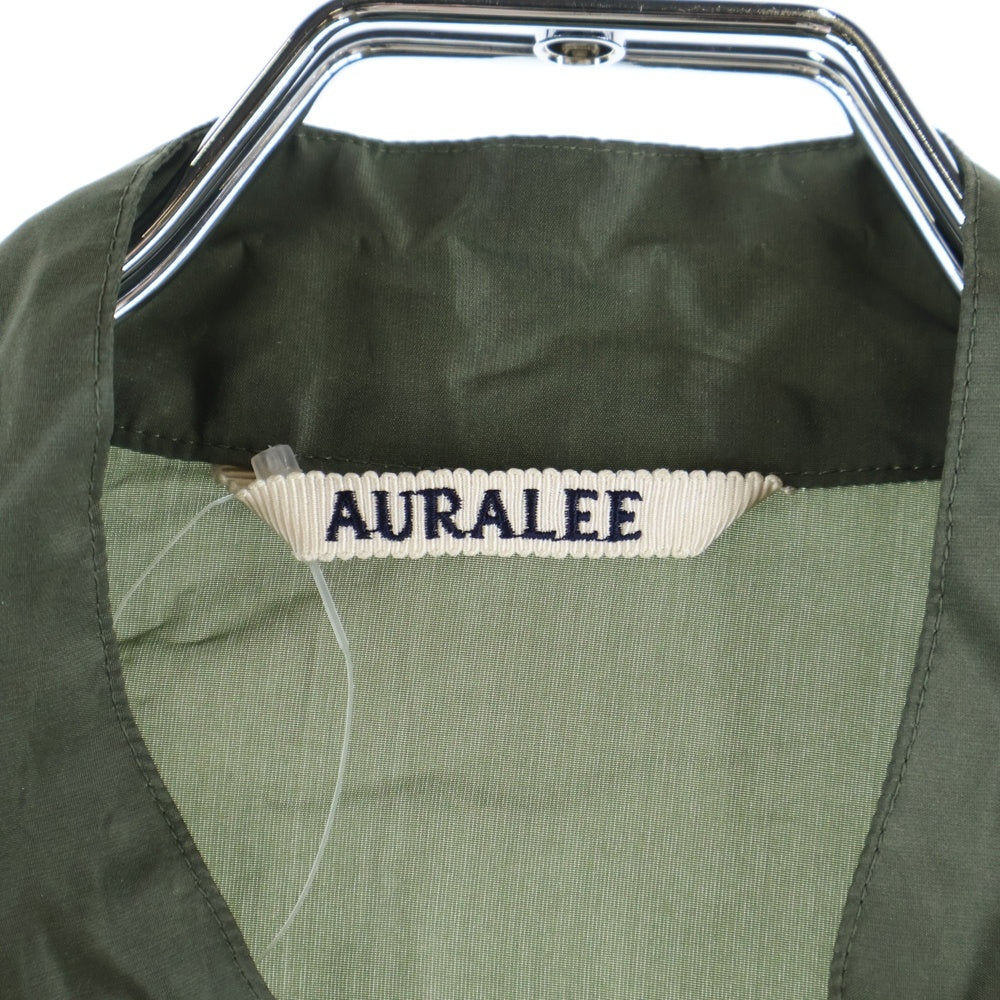 AURALEE(オーラリー) 18SS シルク タフタ ショート ブルゾン ジャケット カーキ A8SB04TS