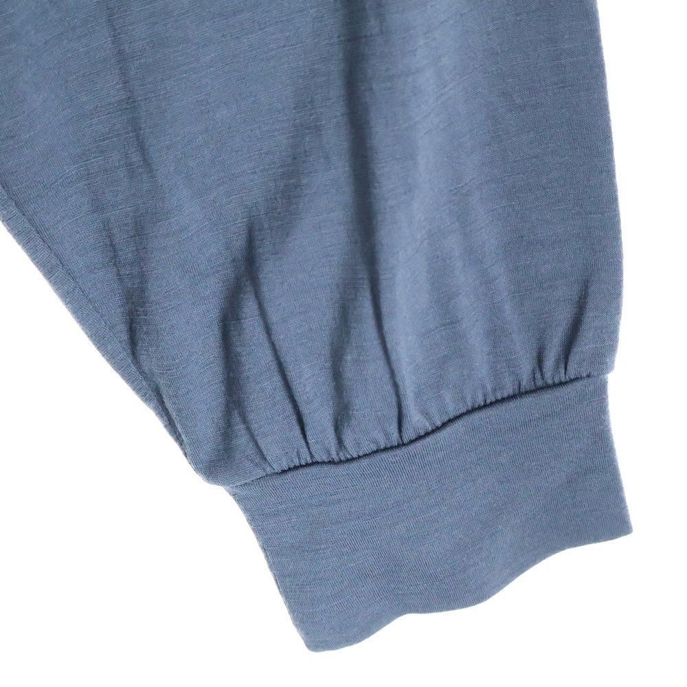 AURALEE(オーラリー) 21AW WASHABLE LIGHT WOOL JERSEY HALF ZIP ウールハーフジップジャージ セーター ブルー A21AP01UT