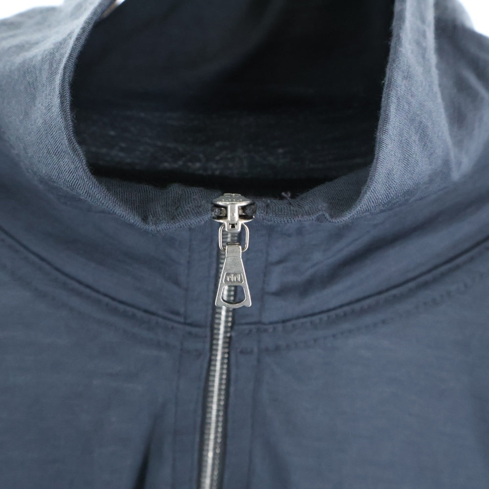 AURALEE(オーラリー) 21AW WASHABLE LIGHT WOOL JERSEY HALF ZIP ウールハーフジップジャージ セーター ブルー A21AP01UT