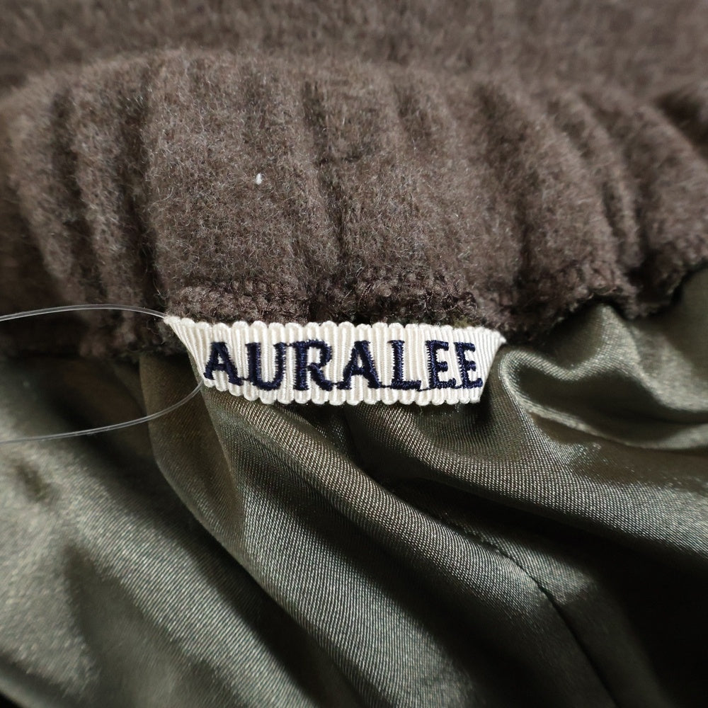 AURALEE(オーラリー) 21AW CASHMERE WOOL BRUSHED JERSEY PANTS カシミア ウール ブラッシュド ジャージパンツ ブラウン A21AP02PT