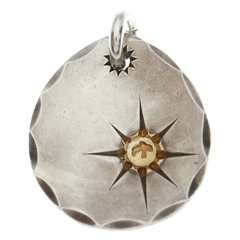 goro's(ゴローズ) 印台ズレ たたきメタル中 ペンダントトップ シルバー/ゴールド