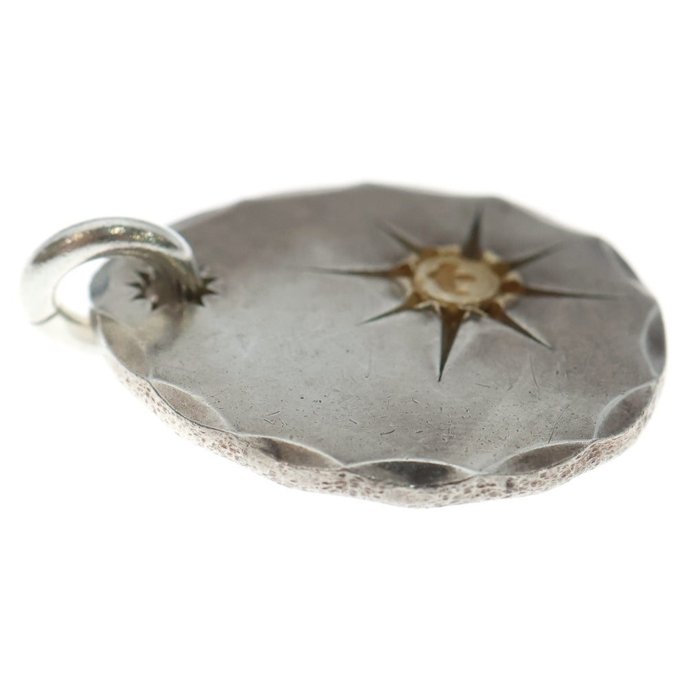 goro's(ゴローズ) 印台ズレ たたきメタル中 ペンダントトップ シルバー/ゴールド