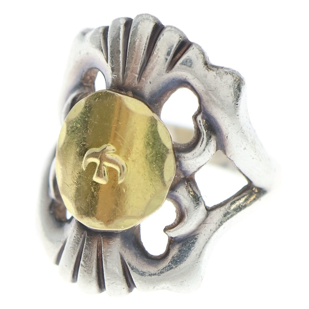 goro's(ゴローズ) 大メタル付きキャストリング シルバー/ゴールド