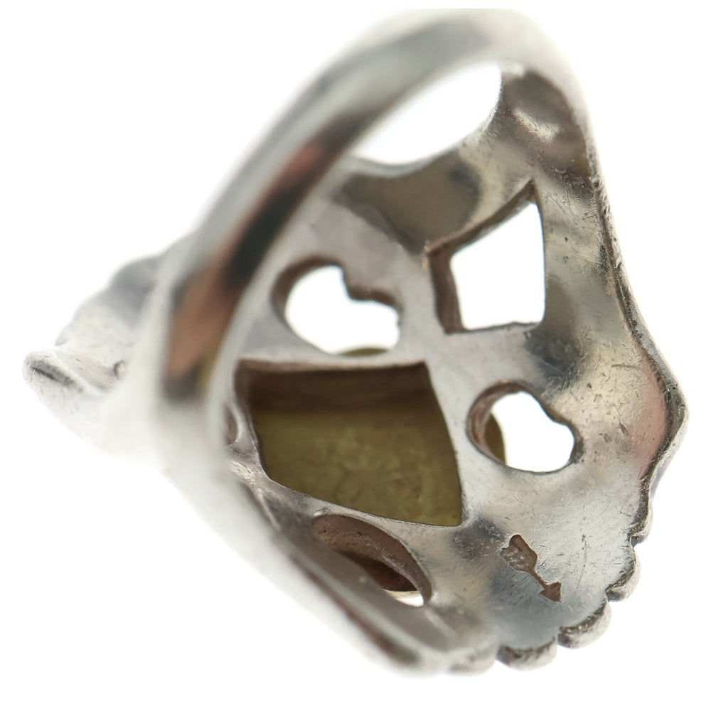 goro's(ゴローズ) 大メタル付きキャストリング シルバー/ゴールド