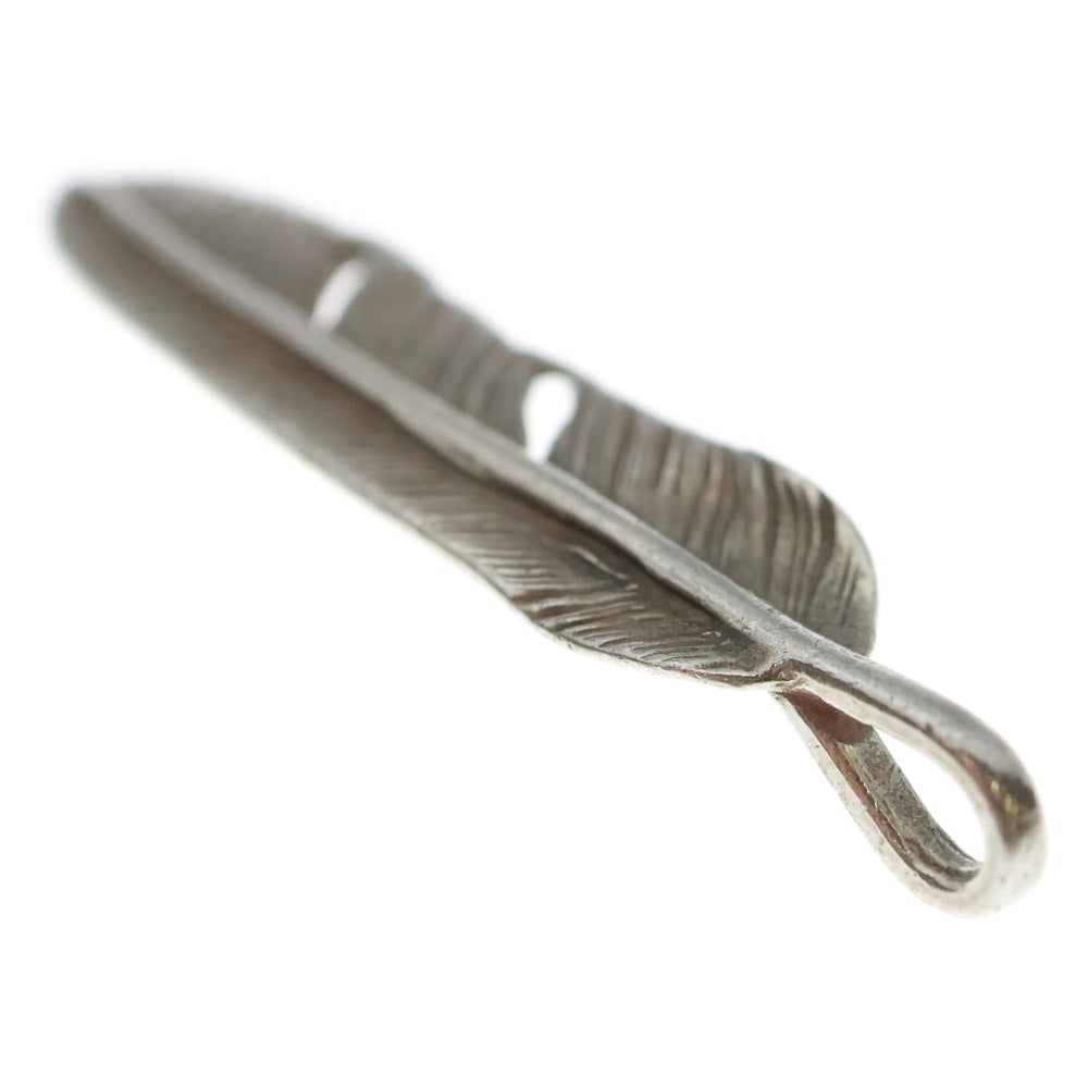 goro's(ゴローズ) SVフェザー中 ペンダントトップ シルバー 右向き