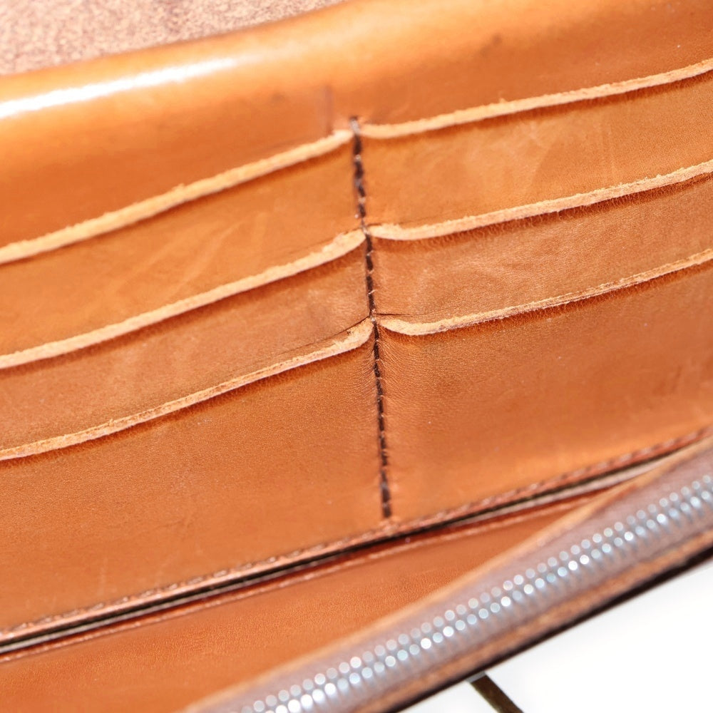 goro's(ゴローズ) K18付きフラワーコンチョ 三つ折り長財布 レザーウォレット ブラウン