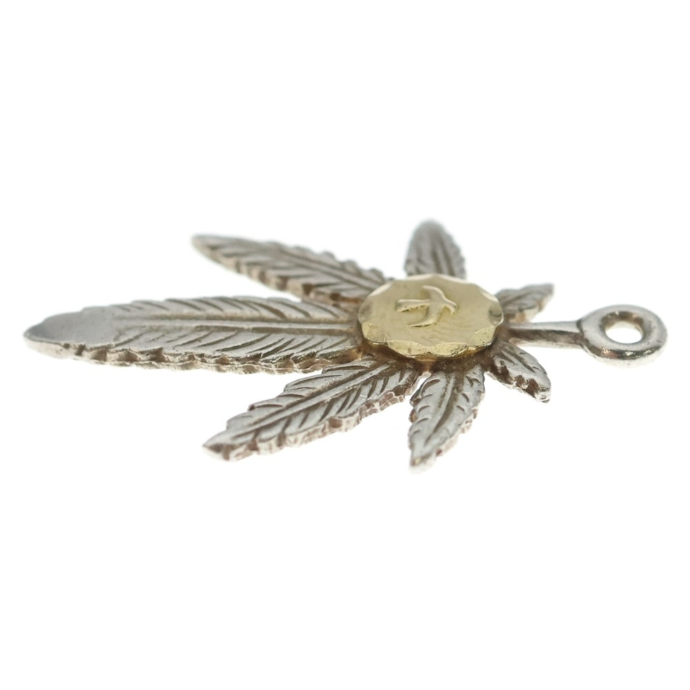 goro's(ゴローズ) K18付きグラス大 ペンダントトップ シルバー/ゴールド