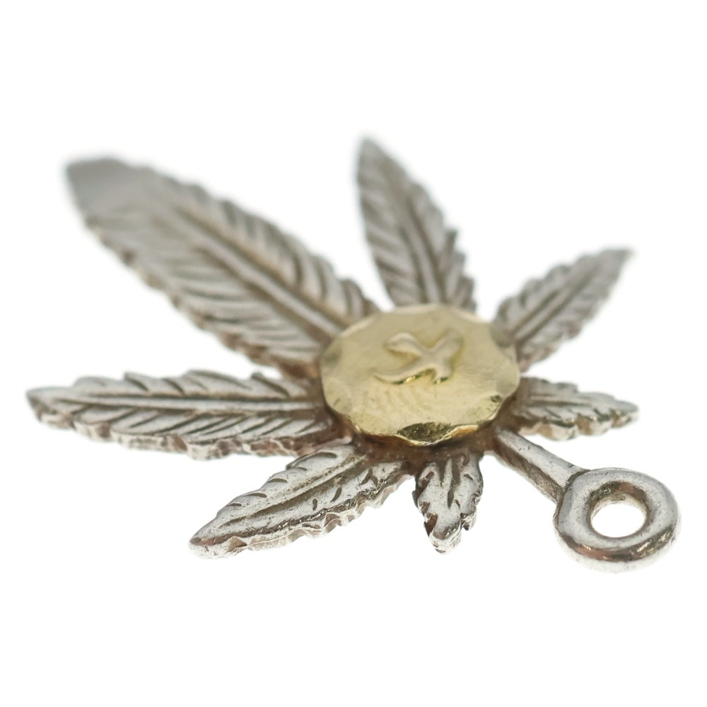 goro's(ゴローズ) K18付きグラス大 ペンダントトップ シルバー/ゴールド