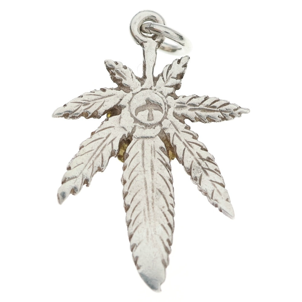 goro's(ゴローズ) 金縄ターコイズ付きグラス 大 ペンダントトップ シルバー/ゴールド