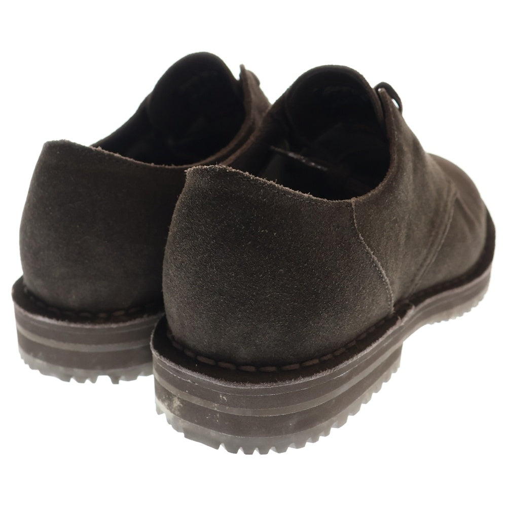 NO BRAND(ノーブランド) BbbLllAaaHhh(ブラブラブラ）PLAIN TOE SHOES プレーントゥ スウェードシューズ ブラウン US9.5/27.5cm OGNB-001ev