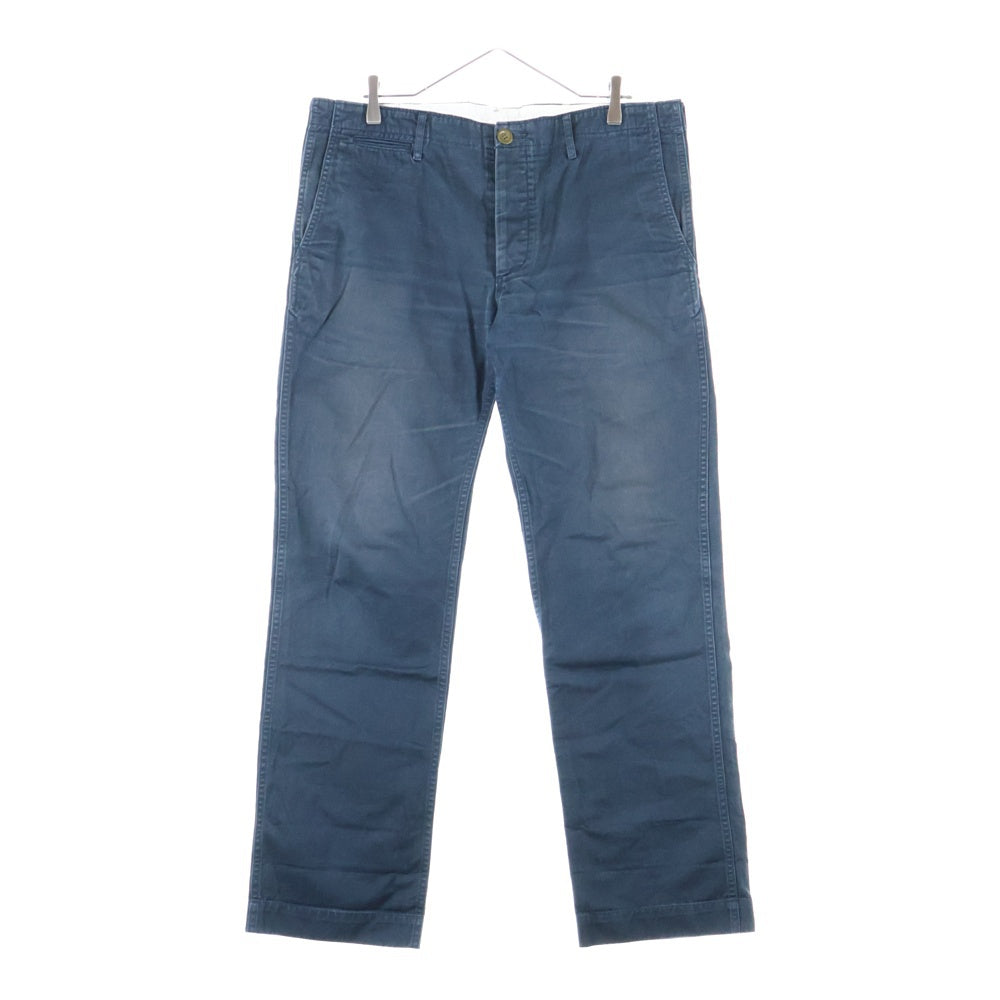 VISVIM(ヴィスヴィム) Back Belt Straight Chino Pants バックベルト ストレート チノパンツ ネイビー 0112305008004