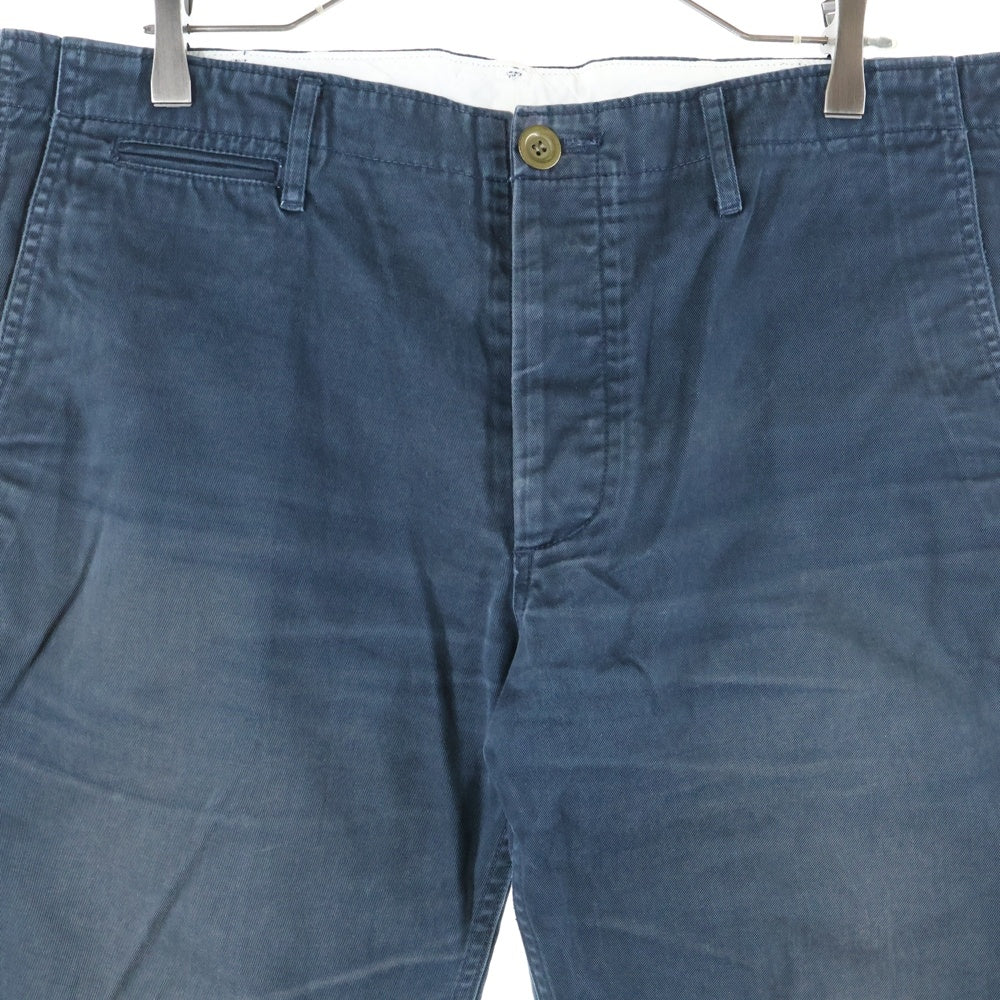 VISVIM(ヴィスヴィム) Back Belt Straight Chino Pants バックベルト ストレート チノパンツ ネイビー 0112305008004