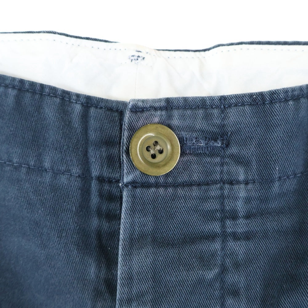 VISVIM(ヴィスヴィム) Back Belt Straight Chino Pants バックベルト ストレート チノパンツ ネイビー 0112305008004